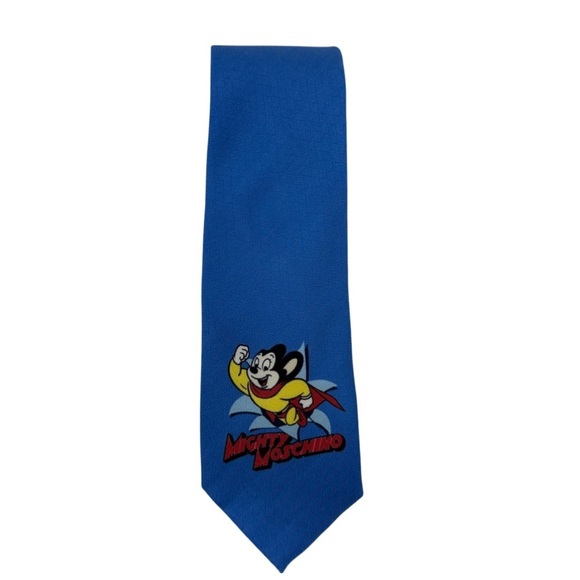 Moschino Mighty Mouse Silk Tie NWOT - Picture 1 of 5